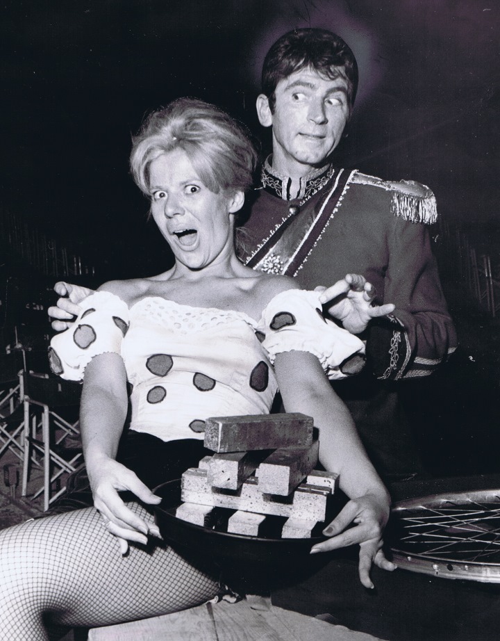 Karen Morrow and Gabriel Dell in the Monte Carlo casino scene from LITTLE ME (1964) at Melody Top.
